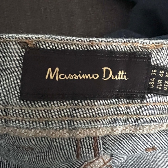MASSIMO DUTTI Men’s Regular Fit Straight Leg Jeans Size 36 EUC - Picture 6 of 9